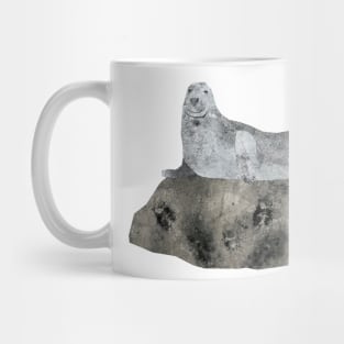 Seal on rock Mug